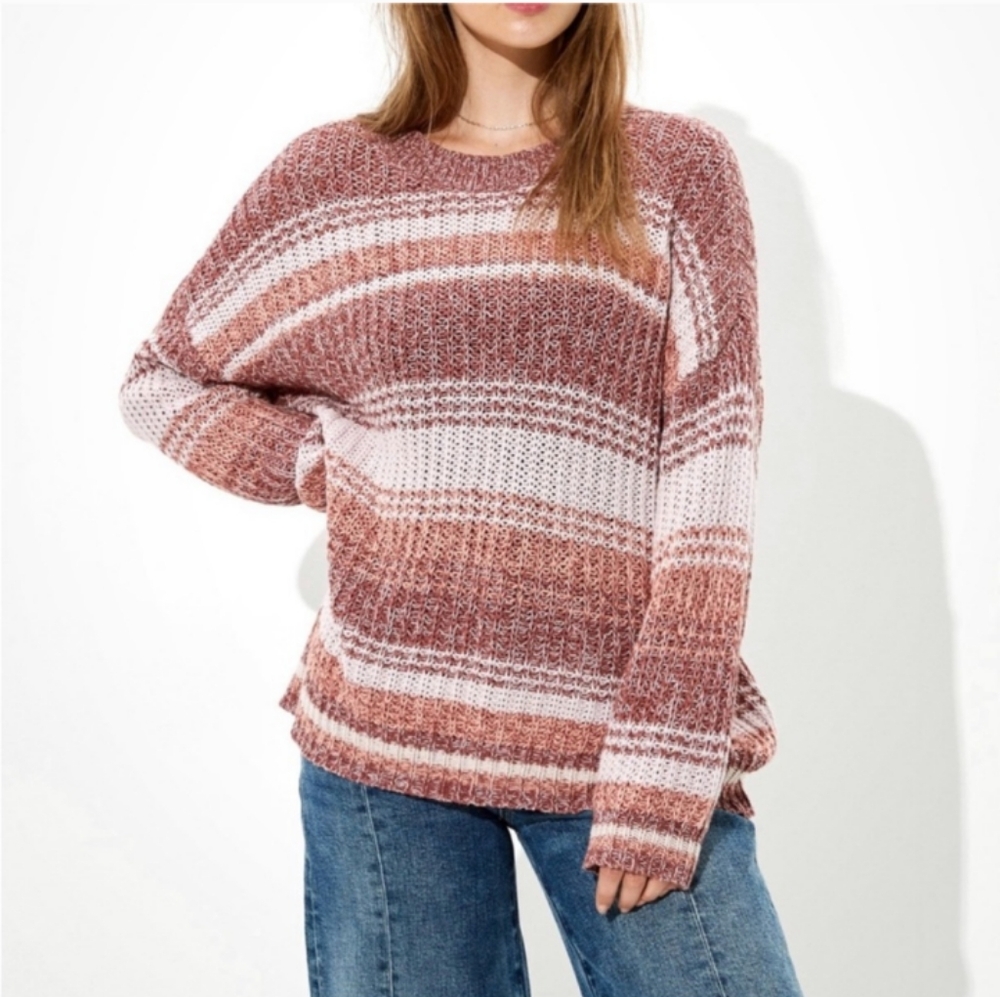 NWT AMERICAN EAGLE OUTFITTERS OVERSIZE STRIPED SWEATER SIZE SMALL